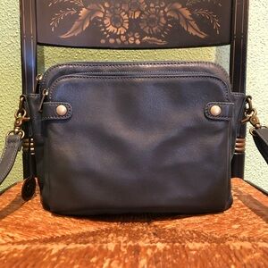 Minooy The Bali Three Layer Leather Crossbody or Clutch Teal